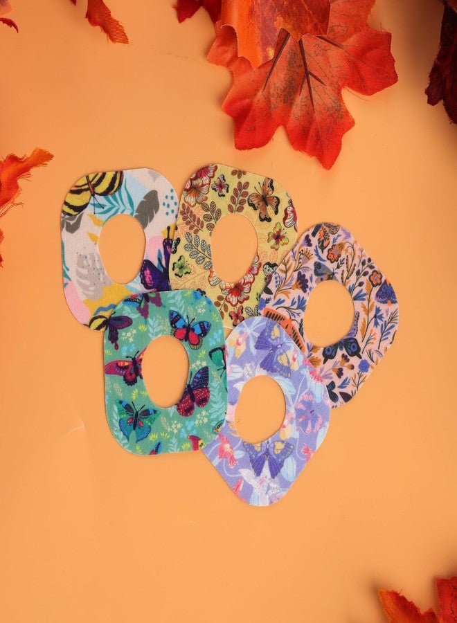 XIHIRCD 25pcs Sensor Covers for Dexcom G7, Waterproof Adhesive Over Patches Blood Sugar Monitor Patch Butterfly Print Sensor Sticker Overpatch Accessories Compatible with Dexcom G7 (5 Styles) - Image 3